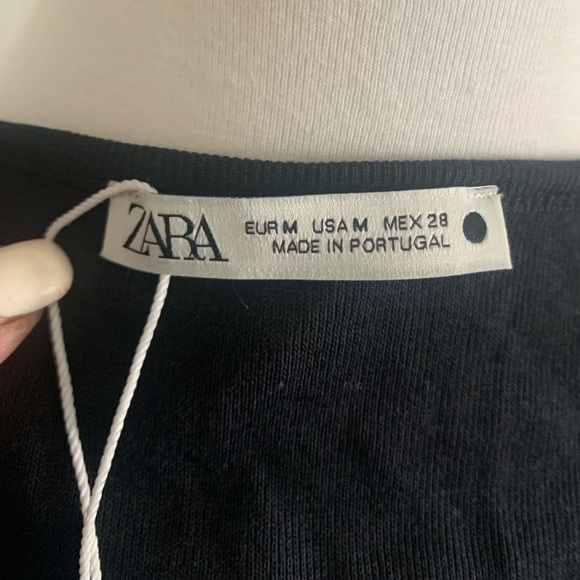 Zara Black Fitted Tank Top - Picture 2 of 4